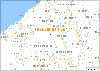 map of Trece Martires