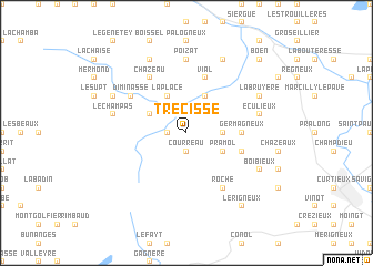 map of Trécisse