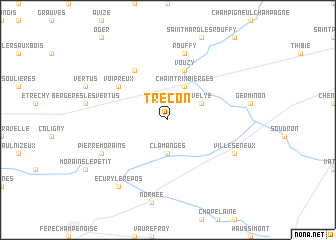 map of Trécon