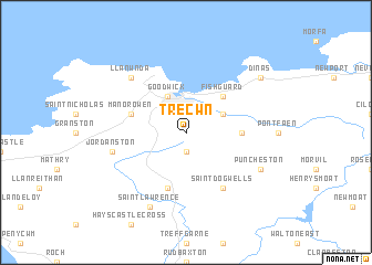 map of Trecwn