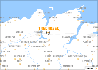 map of Trédarzec