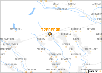 map of Tredegar