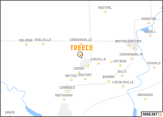 map of Treece