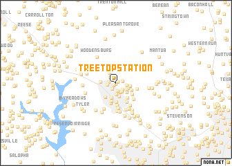 map of Tree Top Station