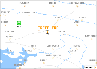 map of Treffléan