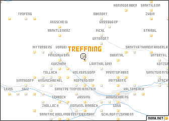 map of Treffning