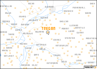 map of Tregan