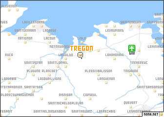 map of Trégon