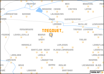 map of Trégouet