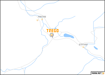 map of Trego