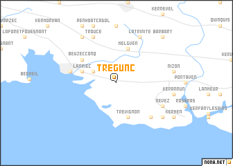 map of Trégunc