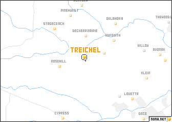 map of Treichel