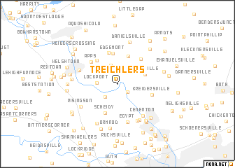 map of Treichlers