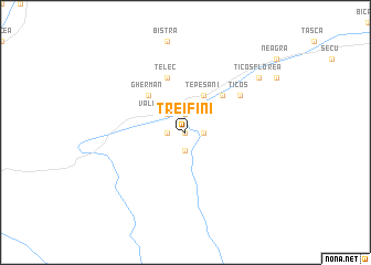 map of Trei Fîni