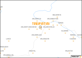 map of Trei Fîntîni