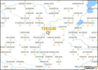 map of Treigiai