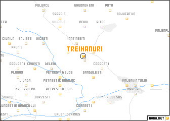 map of Trei Hanuri