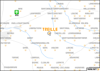 map of Treille