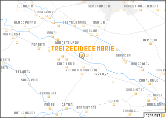 map of Treizeci Decembrie