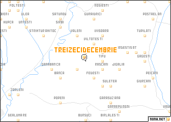 map of Treizeci Decembrie