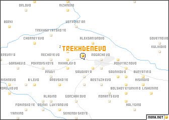 map of Trëkhdenevo