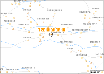 map of Trekhdvorka