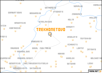 map of Trëkhonetovo