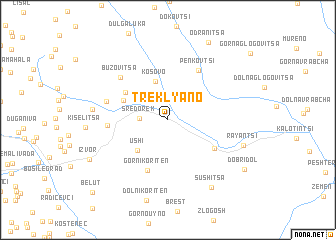 map of Treklyano