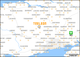 map of Tréléon