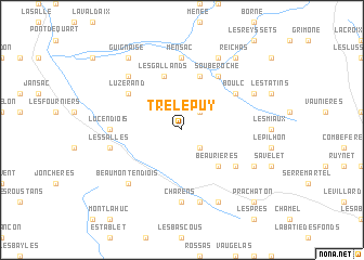 map of Trélepuy