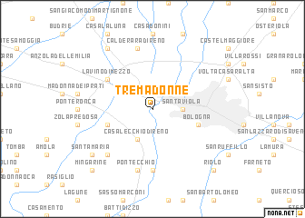 map of Tre Madonne