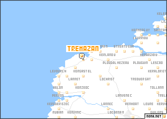 map of Trémazan