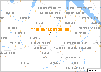 map of Tremedal de Tormes