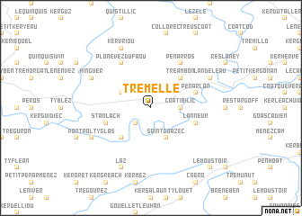 map of Trémellé