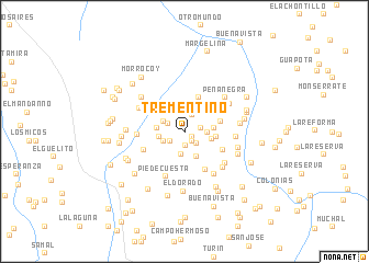 map of Trementino