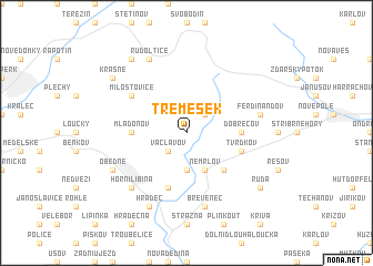 map of Třemešek