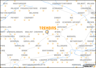 map of Trémoins