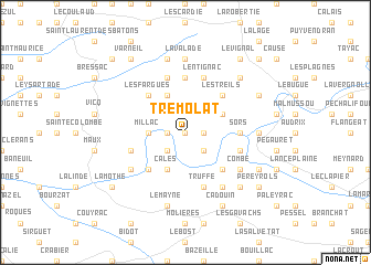 map of Trémolat