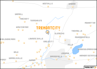 map of Tremont City