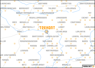 map of Trémont