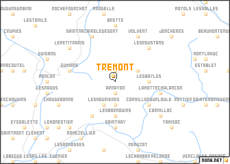 map of Trémont