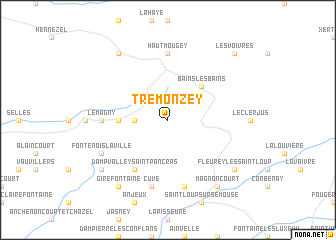 map of Trémonzey