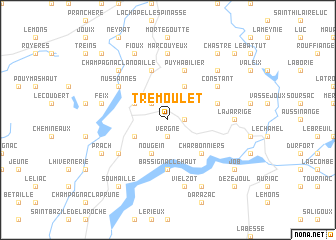 map of Trémoulet