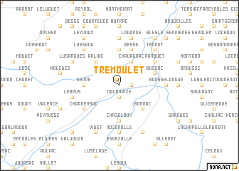 map of Trémoulet