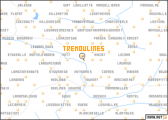 map of Trémoulines
