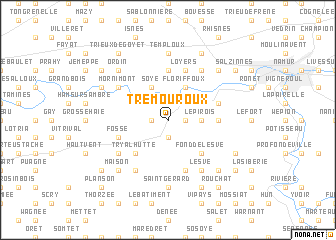 map of Tremouroux