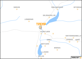 map of Tremp