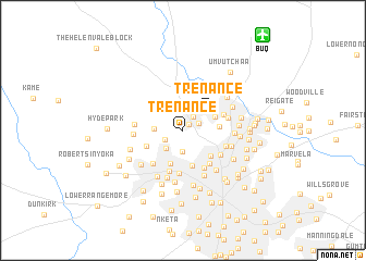 map of Trenance