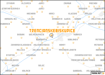 map of Trenčianske Biskupice