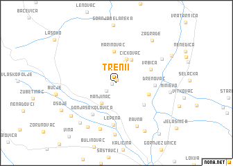 map of Treni°i